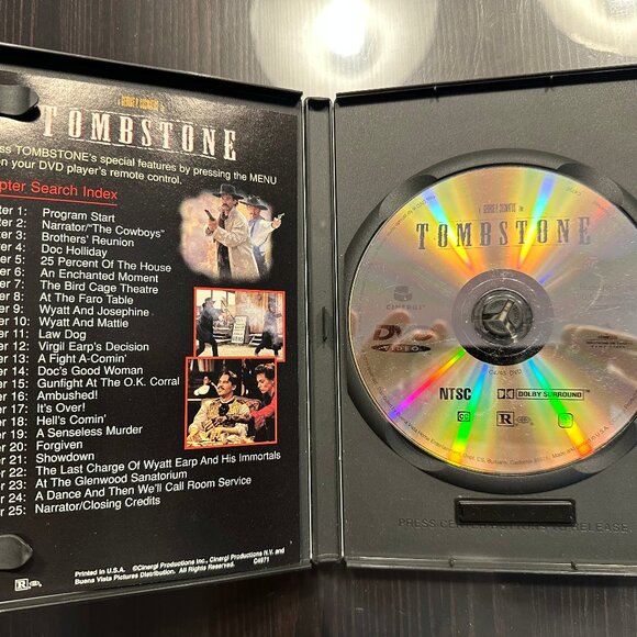 Tombstone (1993) DVD – Digitally Mastered Widescreen Edition - Picture 2 of 3